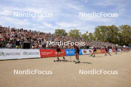 31.08.2024, Annecy, France (FRA): Victoria Carl (GER), Julie Pierrel (FRA), (l-r) - Martin Fourcade Nordic Festival Cross-Country, Annecy (FRA). www.nordicfocus.com. © Manzoni/NordicFocus. Every downloaded picture is fee-liable.