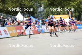 31.08.2024, Annecy, France (FRA): Maëlle Veyre (FRA), Victoria Carl (GER), (l-r) - Martin Fourcade Nordic Festival Cross-Country, Annecy (FRA). www.nordicfocus.com. © Manzoni/NordicFocus. Every downloaded picture is fee-liable.