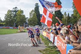 31.08.2024, Annecy, France (FRA): Mathis Desloges (FRA), Michal Novak (CZE), (l-r)  - Martin Fourcade Nordic Festival Cross-Country, Annecy (FRA). www.nordicfocus.com. © Thibaut/NordicFocus. Every downloaded picture is fee-liable.