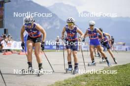 31.08.2024, Annecy, France (FRA): Coletta Rydzek (GER), Jeanne Richard (FRA), (l-r)  - Martin Fourcade Nordic Festival Cross-Country, Annecy (FRA). www.nordicfocus.com. © Thibaut/NordicFocus. Every downloaded picture is fee-liable.