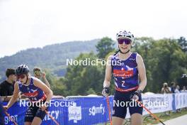 31.08.2024, Annecy, France (FRA): Melissa Gal (FRA), Teresa Stadlober (AUT), (l-r)  - Martin Fourcade Nordic Festival Cross-Country, Annecy (FRA). www.nordicfocus.com. © Thibaut/NordicFocus. Every downloaded picture is fee-liable.