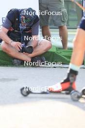 31.08.2024, Annecy, France (FRA): Event Feature: Vianney Thibaut (FRA), photographer NordicFocus at work - Martin Fourcade Nordic Festival Cross-Country, Annecy (FRA). www.nordicfocus.com. © Manzoni/NordicFocus. Every downloaded picture is fee-liable.