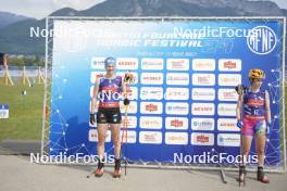 31.08.2024, Annecy, France (FRA): Victoria Carl (GER), Marte Skaanes (NOR), (l-r)  - Martin Fourcade Nordic Festival Cross-Country, Annecy (FRA). www.nordicfocus.com. © Thibaut/NordicFocus. Every downloaded picture is fee-liable.