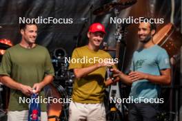 30.08.2024, Annecy, France (FRA): Hugo Lapalus (FRA), Martin Fourcade (FRA), (l-r)  - Martin Fourcade Nordic Festival Cross-Country, Annecy (FRA). www.nordicfocus.com. © Thibaut/NordicFocus. Every downloaded picture is fee-liable.