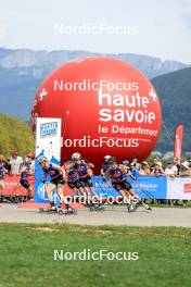 31.08.2024, Annecy, France (FRA): Delphine Claudel (FRA), Julie Pierrel (FRA), (l-r) - Martin Fourcade Nordic Festival Cross-Country, Annecy (FRA). www.nordicfocus.com. © Manzoni/NordicFocus. Every downloaded picture is fee-liable.