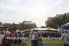 30.08.2024, Annecy, France (FRA): Event Feature: Overview over the stadium with the village - Martin Fourcade Nordic Festival Cross-Country, Annecy (FRA). www.nordicfocus.com. © Manzoni/NordicFocus. Every downloaded picture is fee-liable.