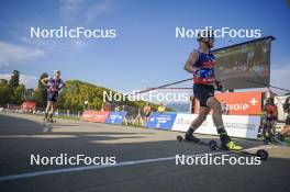 31.08.2024, Annecy, France (FRA): Mathis Desloges (FRA), Sindre Bjornestad Skar (NOR), (l-r)  - Martin Fourcade Nordic Festival Cross-Country, Annecy (FRA). www.nordicfocus.com. © Thibaut/NordicFocus. Every downloaded picture is fee-liable.