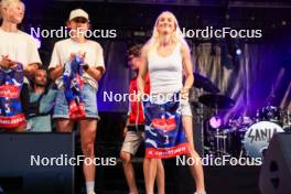 30.08.2024, Annecy, France (FRA): Maja Dahlqvist (SWE), Delphine Claudel (FRA), Katerina Janatova (CZE), (l-r) - Martin Fourcade Nordic Festival Cross-Country, Annecy (FRA). www.nordicfocus.com. © Manzoni/NordicFocus. Every downloaded picture is fee-liable.