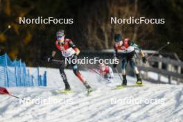 04.02.2024, Seefeld, Austria (AUT): David Mach (GER), Ryota Yamamoto (JPN), (l-r)  - FIS world cup nordic combined men, individual gundersen HS109/12.5km, Seefeld (AUT). www.nordicfocus.com. © Modica/NordicFocus. Every downloaded picture is fee-liable.