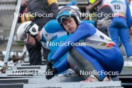 12.10.2024, Oberhof, Germany (GER): Matti Ebell (GER) - German Championships Nordic Combined men and women, individual gundersen HS140/10km men, Oberhof (GER). www.nordicfocus.com. © Volk/NordicFocus. Every downloaded picture is fee-liable.