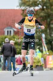 12.10.2024, Oberhof, Germany (GER): Christian Frank (GER) - German Championships Nordic Combined men and women, individual gundersen HS140/10km men, Oberhof (GER). www.nordicfocus.com. © Volk/NordicFocus. Every downloaded picture is fee-liable.