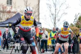 12.10.2024, Oberhof, Germany (GER): Sofia Eggensberger (GER), Sophia Maurus (GER), (l-r)  - German Championships Nordic Combined men and women, individual gundersen HS100/5km women, Oberhof (GER). www.nordicfocus.com. © Volk/NordicFocus. Every downloaded picture is fee-liable.