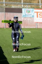 11.10.2024, Oberhof, Germany (GER): Magdalena Burger (GER) - German Championships Nordic Combined men and women, individual gundersen HS100/5km women, training, Oberhof (GER). www.nordicfocus.com. © Volk/NordicFocus. Every downloaded picture is fee-liable.