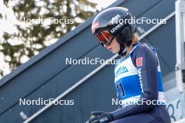 12.10.2024, Oberhof, Germany (GER): Sofia Eggensberger (GER) - German Championships Nordic Combined men and women, individual gundersen HS100/5km women, Oberhof (GER). www.nordicfocus.com. © Volk/NordicFocus. Every downloaded picture is fee-liable.