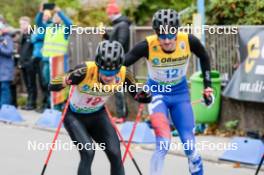 13.10.2024, Oberhof, Germany (GER): Jiri Konvalinka (CZE), Jan Vytrval (CZE), (l-r)  - German Championships Nordic Combined men and women, team sprint  HS140/15km men, Oberhof (GER). www.nordicfocus.com. © Volk/NordicFocus. Every downloaded picture is fee-liable.