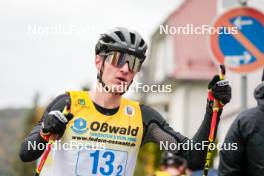 13.10.2024, Oberhof, Germany (GER): Manuel Faisst (GER) - German Championships Nordic Combined men and women, team sprint  HS140/15km men, Oberhof (GER). www.nordicfocus.com. © Volk/NordicFocus. Every downloaded picture is fee-liable.