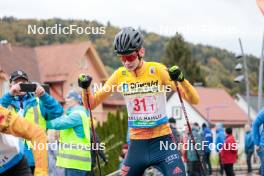 13.10.2024, Oberhof, Germany (GER): Thor-Arne Koch (GER), (l-r)  - German Championships Nordic Combined men and women, team sprint  HS140/15km men, Oberhof (GER). www.nordicfocus.com. © Volk/NordicFocus. Every downloaded picture is fee-liable.