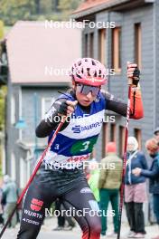 13.10.2024, Oberhof, Germany (GER): Nathalie Armbruster (GER) - German Championships Nordic Combined men and women, team sprint  HS100/9km women, Oberhof (GER). www.nordicfocus.com. © Volk/NordicFocus. Every downloaded picture is fee-liable.