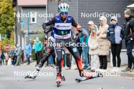 13.10.2024, Oberhof, Germany (GER): Jenny Nowak (GER), Cindy Haasch (GER), (l-r)  - German Championships Nordic Combined men and women, team sprint  HS100/9km women, Oberhof (GER). www.nordicfocus.com. © Volk/NordicFocus. Every downloaded picture is fee-liable.