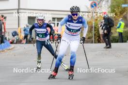 13.10.2024, Oberhof, Germany (GER): Finja Eichel (GER), Lilly Grossmann (GER), (l-r)  - German Championships Nordic Combined men and women, team sprint  HS100/9km women, Oberhof (GER). www.nordicfocus.com. © Volk/NordicFocus. Every downloaded picture is fee-liable.