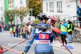 13.10.2024, Oberhof, Germany (GER): Svenja Wuerth (GER), Nathalie Armbruster (GER), (l-r)  - German Championships Nordic Combined men and women, team sprint  HS100/9km women, Oberhof (GER). www.nordicfocus.com. © Volk/NordicFocus. Every downloaded picture is fee-liable.