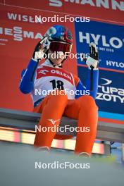 12.01.2024, Wisla, Poland (POL): Taku Takeuchi (JPN) - FIS world cup ski jumping men, training, Wisla (POL). www.nordicfocus.com. © Reichert/NordicFocus. Every downloaded picture is fee-liable.