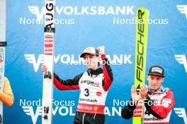 28.09.2024, Hinzenbach, Austria (AUT): Daniel Tschofenig (AUT), Jan Hoerl (AUT), (l-r)  - Summer Grand Prix ski jumping, individual HS90, Hinzenbach (AUT). www.nordicfocus.com. © Volk/NordicFocus. Every downloaded picture is fee-liable