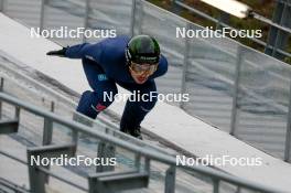 27.09.2024, Hinzenbach, Austria (AUT): Philipp Raimund (GER) - Summer Grand Prix ski jumping, training HS90, Hinzenbach (AUT). www.nordicfocus.com. © Volk/NordicFocus. Every downloaded picture is fee-liable