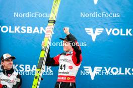 28.09.2024, Hinzenbach, Austria (AUT): Daniel Tschofenig (AUT), Jan Hoerl (AUT), (l-r)  - Summer Grand Prix ski jumping, individual HS90, Hinzenbach (AUT). www.nordicfocus.com. © Volk/NordicFocus. Every downloaded picture is fee-liable