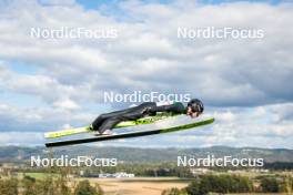 29.09.2024, Hinzenbach, Austria (AUT): Andrew Urlaub (USA) - Summer Grand Prix ski jumping, individual HS90, Hinzenbach (AUT). www.nordicfocus.com. © Volk/NordicFocus. Every downloaded picture is fee-liable