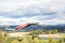 29.09.2024, Hinzenbach, Austria (AUT): Michael Hayboeck (AUT) - Summer Grand Prix ski jumping, individual HS90, Hinzenbach (AUT). www.nordicfocus.com. © Volk/NordicFocus. Every downloaded picture is fee-liable