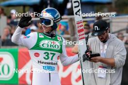 29.09.2024, Hinzenbach, Austria (AUT): Daniel Tschofenig (AUT) - Summer Grand Prix ski jumping, individual HS90, Hinzenbach (AUT). www.nordicfocus.com. © Volk/NordicFocus. Every downloaded picture is fee-liable