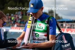 29.09.2024, Hinzenbach, Austria (AUT): Antti Aalto (FIN) - Summer Grand Prix ski jumping, individual HS90, Hinzenbach (AUT). www.nordicfocus.com. © Volk/NordicFocus. Every downloaded picture is fee-liable