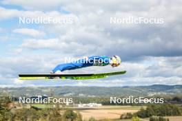 29.09.2024, Hinzenbach, Austria (AUT): Killian Peier (SUI) - Summer Grand Prix ski jumping, individual HS90, Hinzenbach (AUT). www.nordicfocus.com. © Volk/NordicFocus. Every downloaded picture is fee-liable