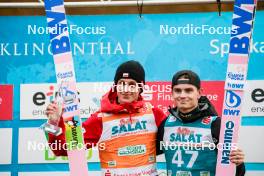 05.10.2024, Klingenthal, Germany (GER): Pawel Wasek (POL), Marius Lindvik (NOR), (l-r)  - Summer Grand Prix ski jumping men, individual HS140, Klingenthal (GER). www.nordicfocus.com. © Volk/NordicFocus. Every downloaded picture is fee-liable