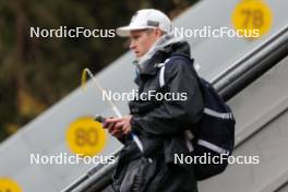 05.10.2024, Klingenthal, Germany (GER): Finnish coach Kai Kovaljeff (FIN)  - Summer Grand Prix ski jumping women, individual HS140, Klingenthal (GER). www.nordicfocus.com. © Volk/NordicFocus. Every downloaded picture is fee-liable