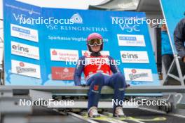 04.10.2024, Klingenthal, Germany (GER): Anna Hollandt (GER) - Summer Grand Prix ski jumping women, individual HS140, training, quali, Klingenthal (GER). www.nordicfocus.com. © Volk/NordicFocus. Every downloaded picture is fee-liable