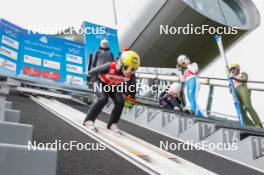 04.10.2024, Klingenthal, Germany (GER): Jenny Rautionaho (FIN) - Summer Grand Prix ski jumping women, individual HS140, training, quali, Klingenthal (GER). www.nordicfocus.com. © Volk/NordicFocus. Every downloaded picture is fee-liable