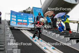 04.10.2024, Klingenthal, Germany (GER): Jessica Malsiner (ITA) - Summer Grand Prix ski jumping women, individual HS140, training, quali, Klingenthal (GER). www.nordicfocus.com. © Volk/NordicFocus. Every downloaded picture is fee-liable