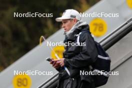 05.10.2024, Klingenthal, Germany (GER): Finnish coach Kai Kovaljeff (FIN)  - Summer Grand Prix ski jumping women, individual HS140, Klingenthal (GER). www.nordicfocus.com. © Volk/NordicFocus. Every downloaded picture is fee-liable