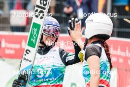 05.10.2024, Klingenthal, Germany (GER): Sara Takanashi (JPN), Kurumi Ichinohe (JPN), (l-r)  - Summer Grand Prix ski jumping women, individual HS140, Klingenthal (GER). www.nordicfocus.com. © Volk/NordicFocus. Every downloaded picture is fee-liable