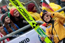 04.10.2024, Klingenthal, Germany (GER): Katharina Schmid (GER) - Summer Grand Prix ski jumping women, individual HS140, training, quali, Klingenthal (GER). www.nordicfocus.com. © Volk/NordicFocus. Every downloaded picture is fee-liable