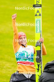 05.10.2024, Klingenthal, Germany (GER): Katharina Schmid (GER) - Summer Grand Prix ski jumping women, individual HS140, Klingenthal (GER). www.nordicfocus.com. © Volk/NordicFocus. Every downloaded picture is fee-liable