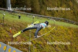 05.10.2024, Klingenthal, Germany (GER): Emma Chervet (FRA) - Summer Grand Prix ski jumping women, individual HS140, Klingenthal (GER). www.nordicfocus.com. © Volk/NordicFocus. Every downloaded picture is fee-liable