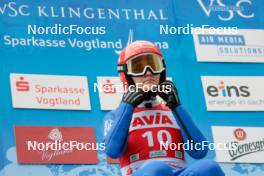 04.10.2024, Klingenthal, Germany (GER): Selina Freitag (GER) - Summer Grand Prix ski jumping women, individual HS140, training, quali, Klingenthal (GER). www.nordicfocus.com. © Volk/NordicFocus. Every downloaded picture is fee-liable