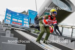 04.10.2024, Klingenthal, Germany (GER): Julia Kykkaenen (FIN) - Summer Grand Prix ski jumping women, individual HS140, training, quali, Klingenthal (GER). www.nordicfocus.com. © Volk/NordicFocus. Every downloaded picture is fee-liable