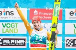 05.10.2024, Klingenthal, Germany (GER): Katharina Schmid (GER) - Summer Grand Prix ski jumping women, individual HS140, Klingenthal (GER). www.nordicfocus.com. © Volk/NordicFocus. Every downloaded picture is fee-liable