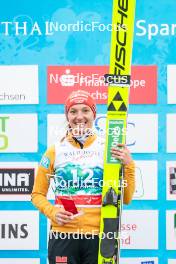 05.10.2024, Klingenthal, Germany (GER): Katharina Schmid (GER) - Summer Grand Prix ski jumping women, individual HS140, Klingenthal (GER). www.nordicfocus.com. © Volk/NordicFocus. Every downloaded picture is fee-liable