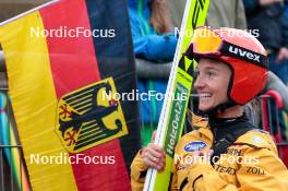 04.10.2024, Klingenthal, Germany (GER): Katharina Schmid (GER) - Summer Grand Prix ski jumping women, individual HS140, training, quali, Klingenthal (GER). www.nordicfocus.com. © Volk/NordicFocus. Every downloaded picture is fee-liable