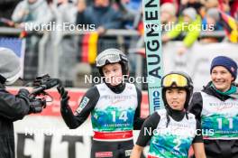 05.10.2024, Klingenthal, Germany (GER): Eirin Maria Kvandal (NOR), Thea Minyan Bjoerseth (NOR), Silje Opseth (NOR), (l-r)  - Summer Grand Prix ski jumping women, individual HS140, Klingenthal (GER). www.nordicfocus.com. © Volk/NordicFocus. Every downloaded picture is fee-liable